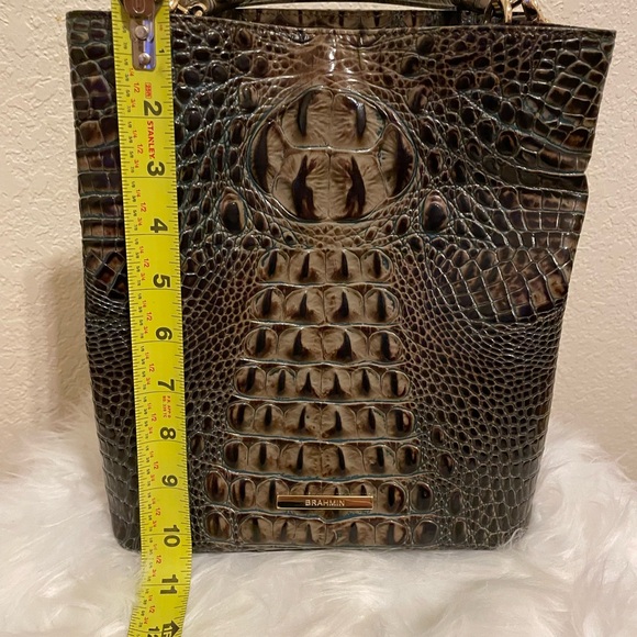 BRAHMIN MELBOURNE BUCKET Crocodile Bag - Picture 10 of 12